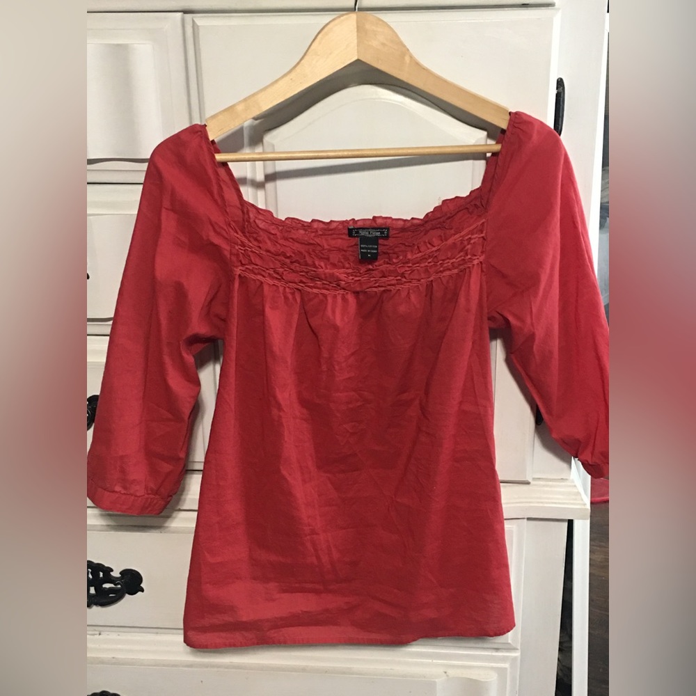 Style Fusion blouse beach boho lightweight flowy top